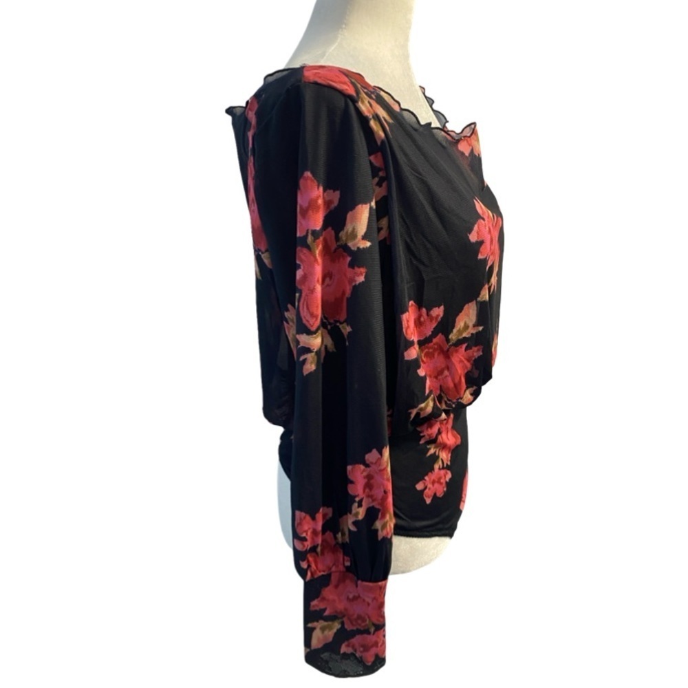 Free People x Intimately Undercover Printed Bodysuit Size M NWOT Floral - Picture 10 of 17